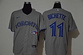 Blue Jays 11 Bo Bichette Gray 2020 Nike Flexbase Jersey,baseball caps,new era cap wholesale,wholesale hats